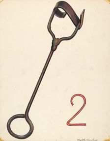 Branding Iron, c. 1942. Creator: Elizabeth Chambers