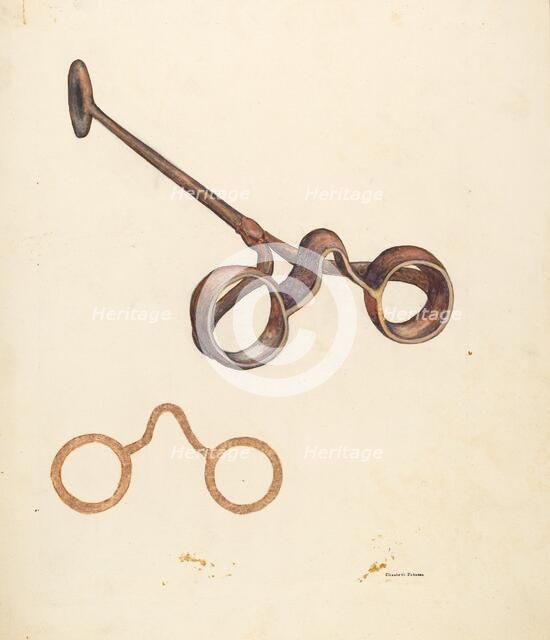 Branding Iron, c. 1942. Creator: Elizabeth Johnson.