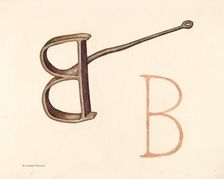 Branding Iron, c. 1942. Creator: Elizabeth Johnson