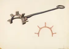 Branding Iron, c. 1942. Creator: Elizabeth Johnson