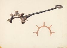 Branding Iron, c. 1942. Creator: Elizabeth Johnson