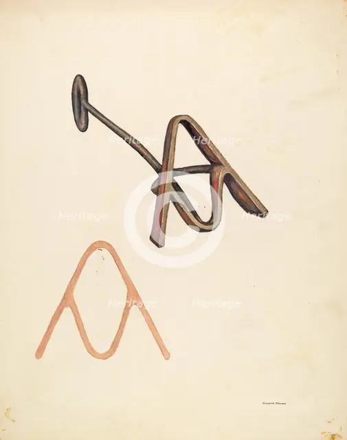 Branding Iron, c. 1942. Creator: Elizabeth Johnson.