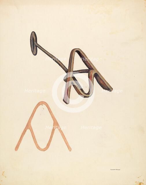 Branding Iron, c. 1942. Creator: Elizabeth Johnson.