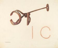 Branding Iron, c. 1942. Creator: Elizabeth Johnson