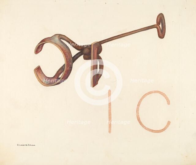 Branding Iron, c. 1942. Creator: Elizabeth Johnson.