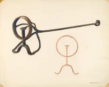 Branding Iron, c. 1942. Creator: Elizabeth Johnson