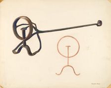 Branding Iron, c. 1942. Creator: Elizabeth Johnson