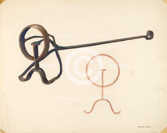 Branding Iron, c. 1942. Creator: Elizabeth Johnson.