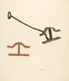 Branding Iron, c. 1942. Creator: Elizabeth Johnson