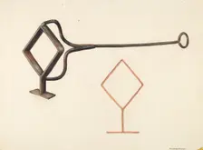 Branding Iron, c. 1942. Creator: Elizabeth Johnson