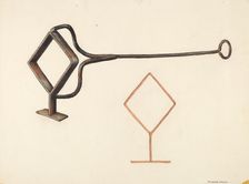Branding Iron, c. 1942. Creator: Elizabeth Johnson