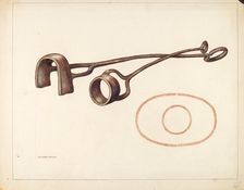 Branding Iron, c. 1942. Creator: Elizabeth Johnson