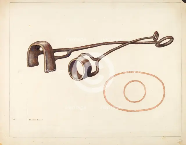 Branding Iron, c. 1942. Creator: Elizabeth Johnson.