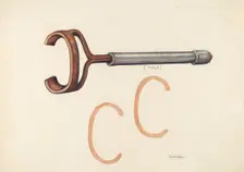 Branding Iron, c. 1942. Creator: Elizabeth Johnson