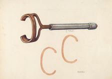 Branding Iron, c. 1942. Creator: Elizabeth Johnson
