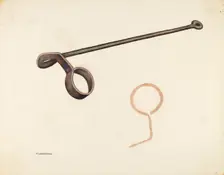 Branding Iron, c. 1942. Creator: Elizabeth Johnson
