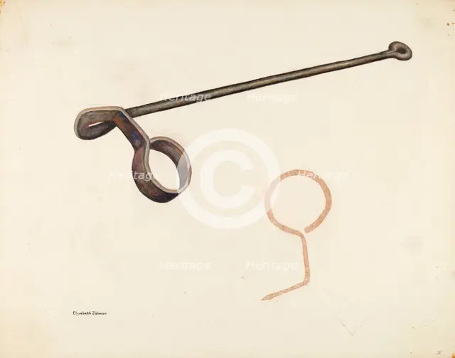 Branding Iron, c. 1942. Creator: Elizabeth Johnson.