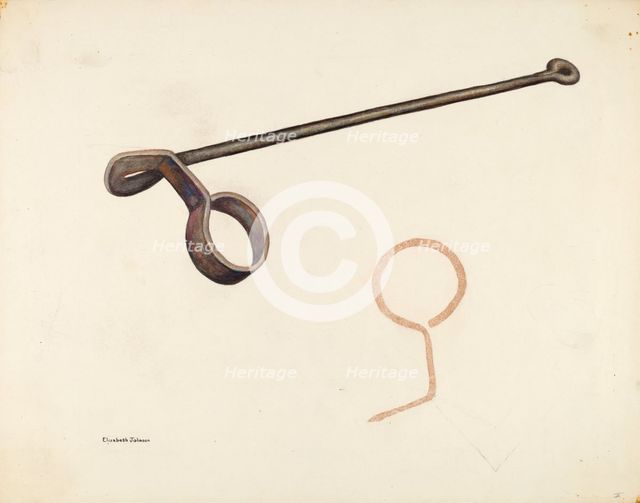 Branding Iron, c. 1942. Creator: Elizabeth Johnson.