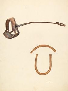 Branding Iron, c. 1942. Creator: Elizabeth Johnson