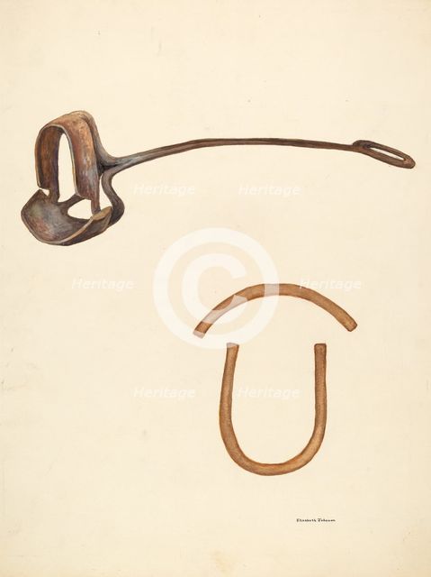 Branding Iron, c. 1942. Creator: Elizabeth Johnson.
