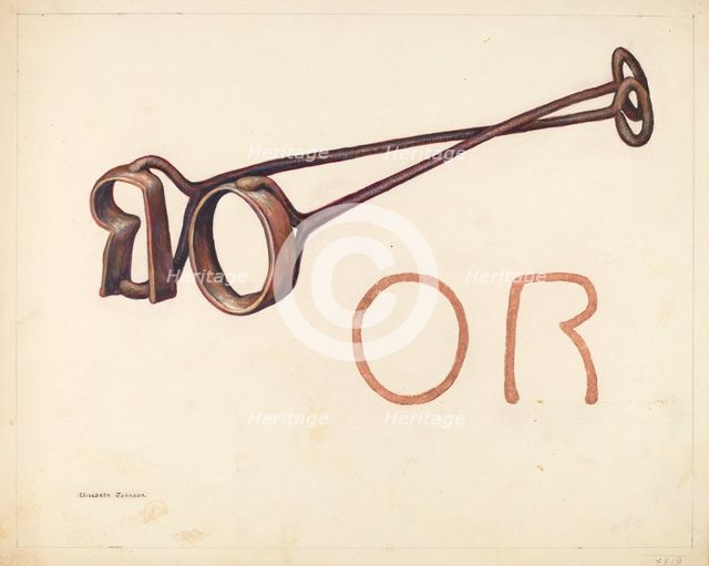 Branding Iron, c. 1942. Creator: Elizabeth Johnson.