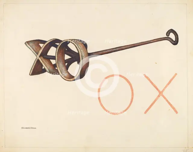 Branding Iron, c. 1942. Creator: Elizabeth Johnson.
