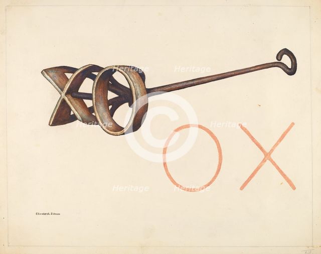 Branding Iron, c. 1942. Creator: Elizabeth Johnson.