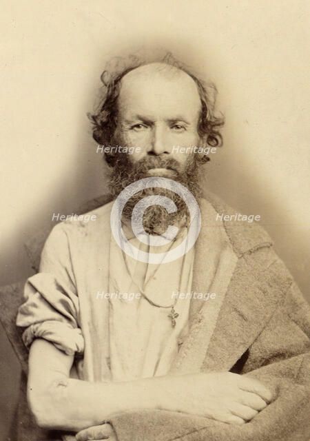 Branding on the Cheeks and Back of Forced Labor Convicts and on the Arms of a Vagrant, 1891. Creator: Aleksei Kuznetsov.