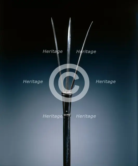 Brandistock (with retractible blades), c. 1600-1625. Creator: Unknown.