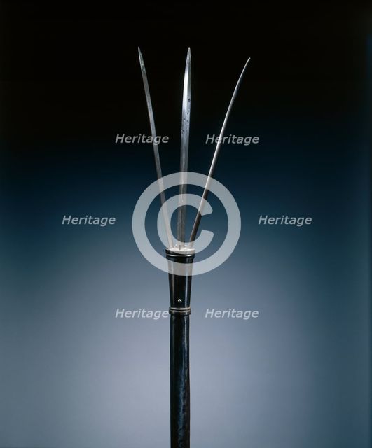 Brandistock (with retractible blades), c. 1600-1625. Creator: Unknown.