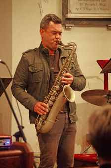 Brandon Allen, Brandon Allen Turrentine Project, St Andrews Church, Hove, East Sussex, May 2023. Creator: Brian O'Connor