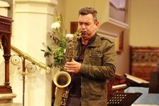 Brandon Allen, Brandon Allen Turrentine Project, St Andrews Church, Hove, East Sussex, May 2023. Creator: Brian O'Connor