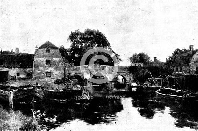 Brandon Bridge - by Yeend King, R.I., 1898. Creator: Unknown.