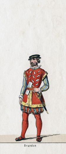 Brandon, costume design for Shakespeare's play, Henry VIII, 19th century