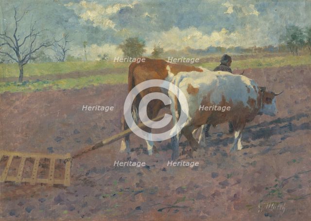 Bránenie II, 1906. Creator: Gustav Mally.