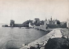 Branksea Island - General View of the Castle 1895