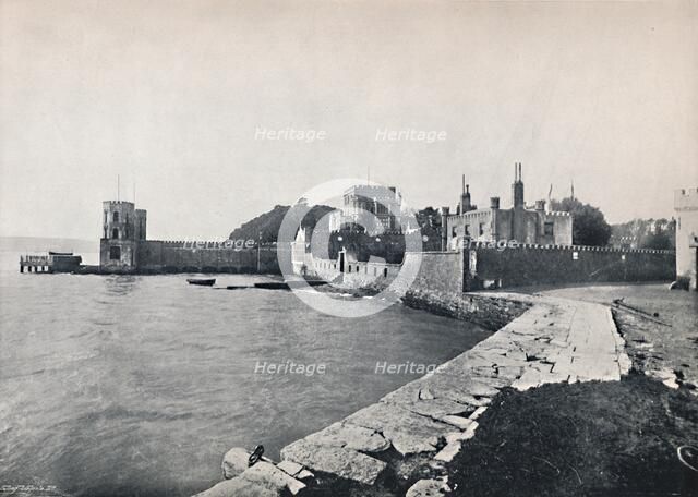 'Branksea Island - General View of the Castle', 1895. Artist: Unknown.