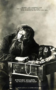 Bransby Williams (1870-1961), British actor, early 20th century.Artist: Ralph Dunn & Co