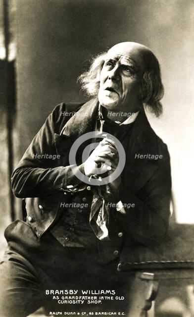 Bransby Williams (1870-1961), British actor, early 20th century.Artist: Ralph Dunn & Co.