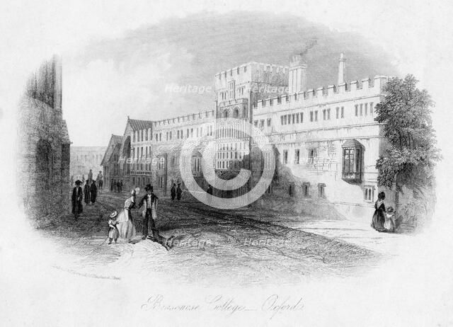 Brasenose College, Oxford University. Artist: Unknown