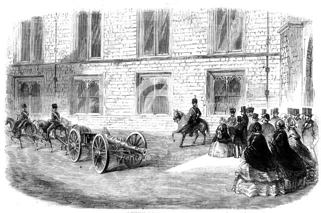 Brass Gun presented by the Emperor Napoleon to Her Majesty the Queen, 1858. Creator: Unknown.