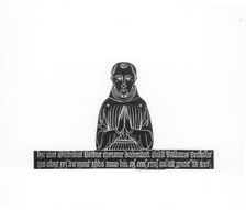 Brass rubbing of a monument to Geoffrey Barbour, from St Helens Church, Abingdon, c1860-c1922. Artist: Henry Taunt