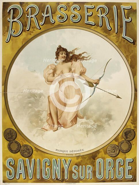 Brasserie, Savigny sur Orge, ca 1896. Creator: Anonymous.