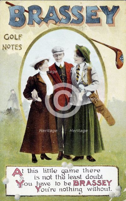 'Brassey', Golf notes, 1903. Creator: Unknown.