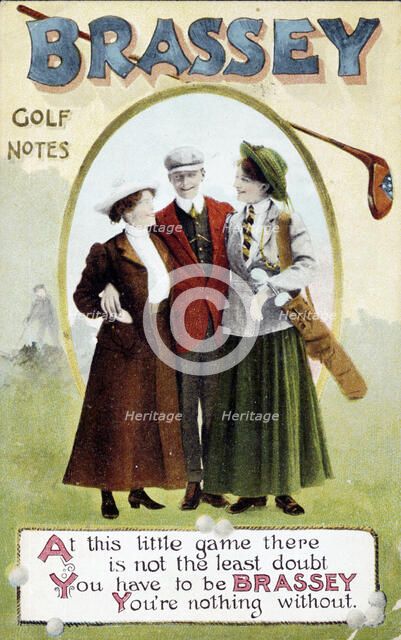 'Brassey', Golf notes, 1903. Artist: Unknown