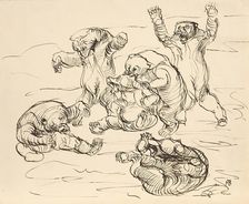 Brawling bears, 1909. Creator: Franz Barwig the Elder