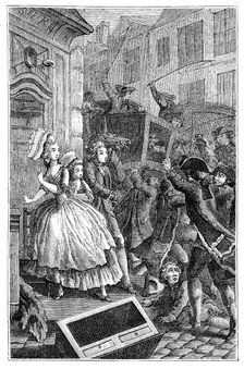 Brawls In The Street, (1885).Artist: L Binet