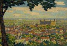Bratislava from Nový Svet, around 1934. Creator: Gustav Mally