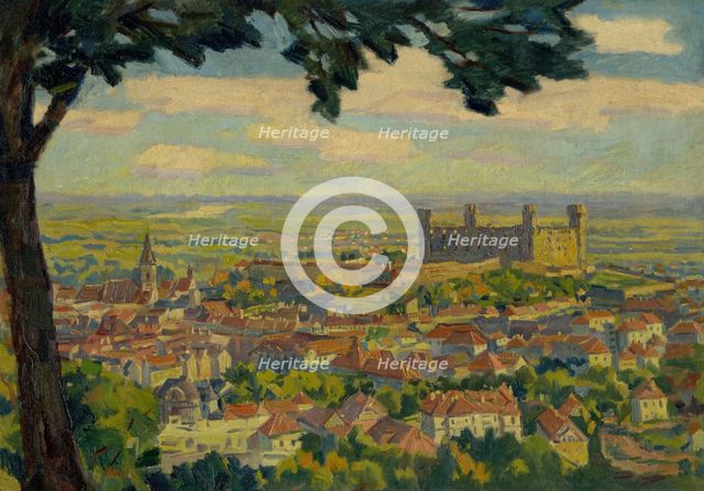 Bratislava from Nový Svet, around 1934. Creator: Gustav Mally.