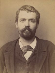 Braun. Frédéric, Charles. 28 ans. Fiché le 22/2/94., 1894. Creator: Alphonse Bertillon